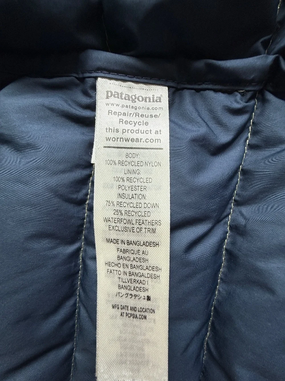 Patagonia Kids XXL 16-18 Down Sweater Jacket Green Puffer Youth Unisex